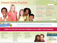 Tablet Screenshot of cheamfamilypractice.co.uk
